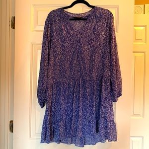 Blue hippie-style dress